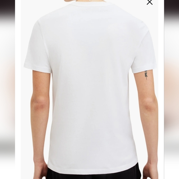 All Saints Brace Crew Tee In Optic White - Picture 2 of 8